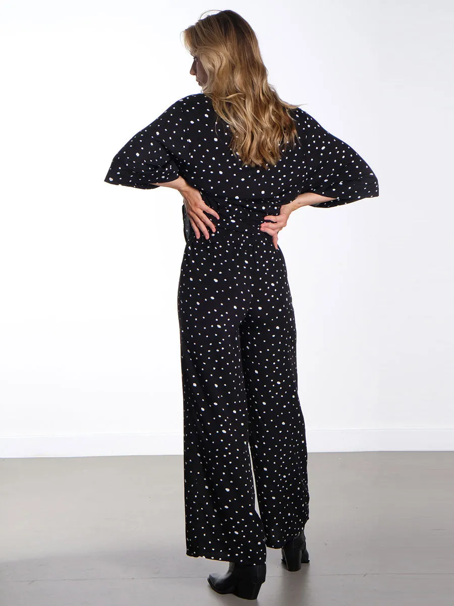 Kris Trousers - Black & White Dots