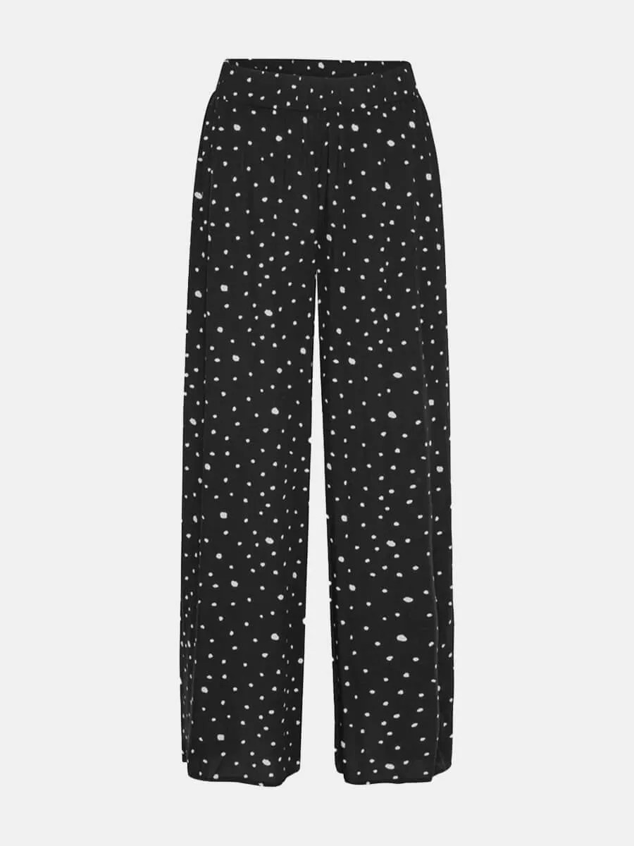 Kris Trousers - Black & White Dots