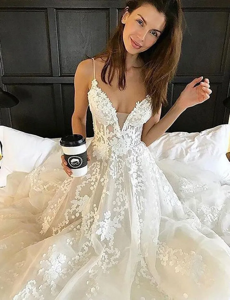 Lace Boho Wedding Dresses