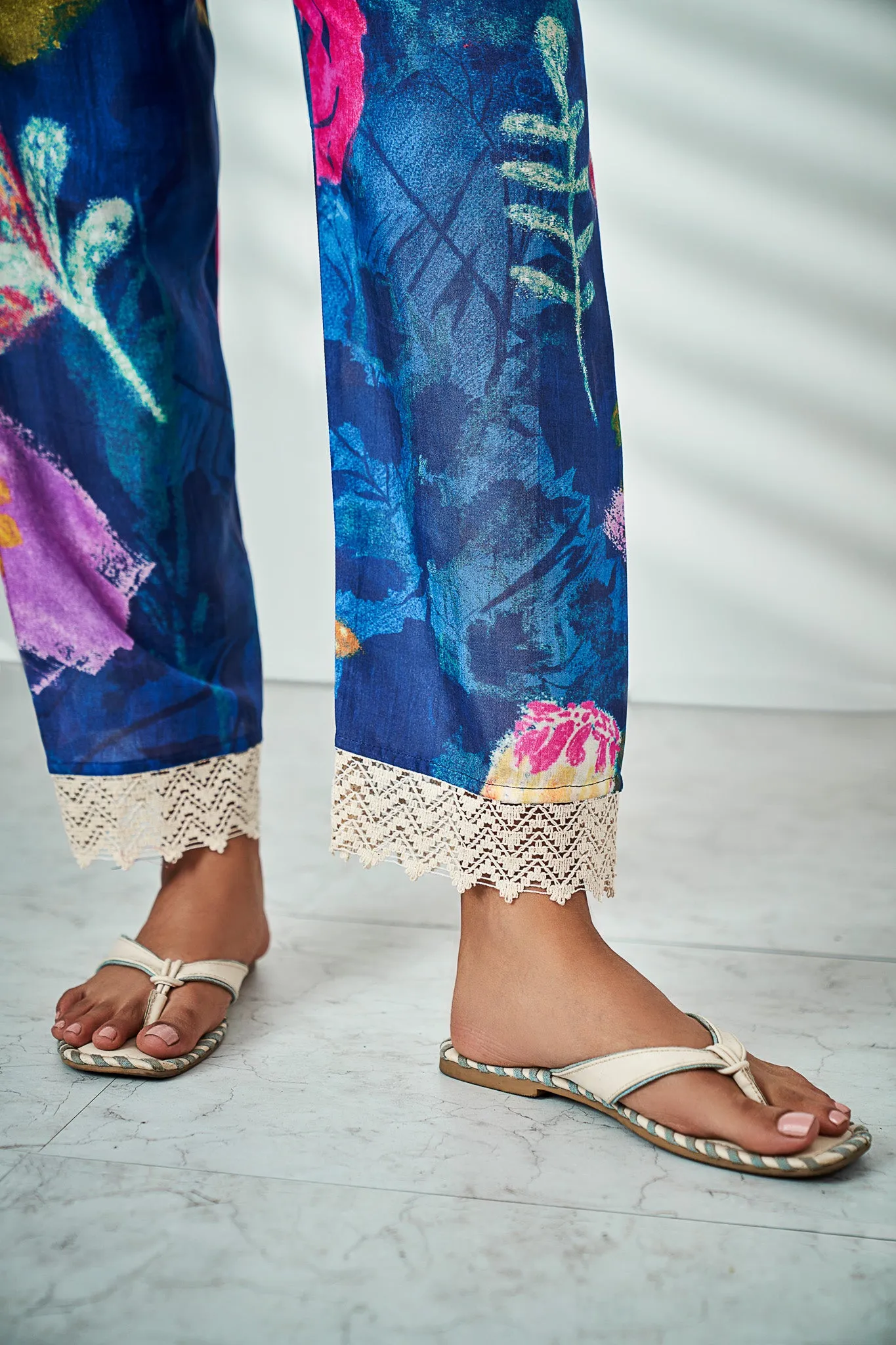 Lace Cuff Printed Co-ords