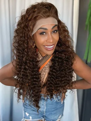 Lace Front Humana Renata - Chocolate #4