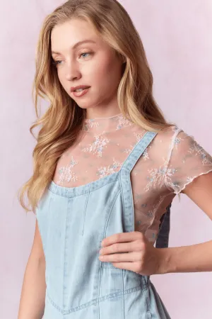lace layering top