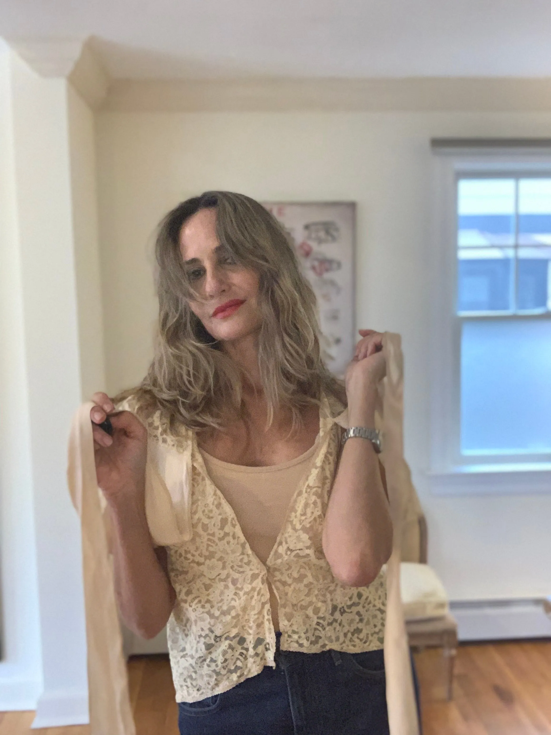 Lace Silk Bed Jacket - 30s