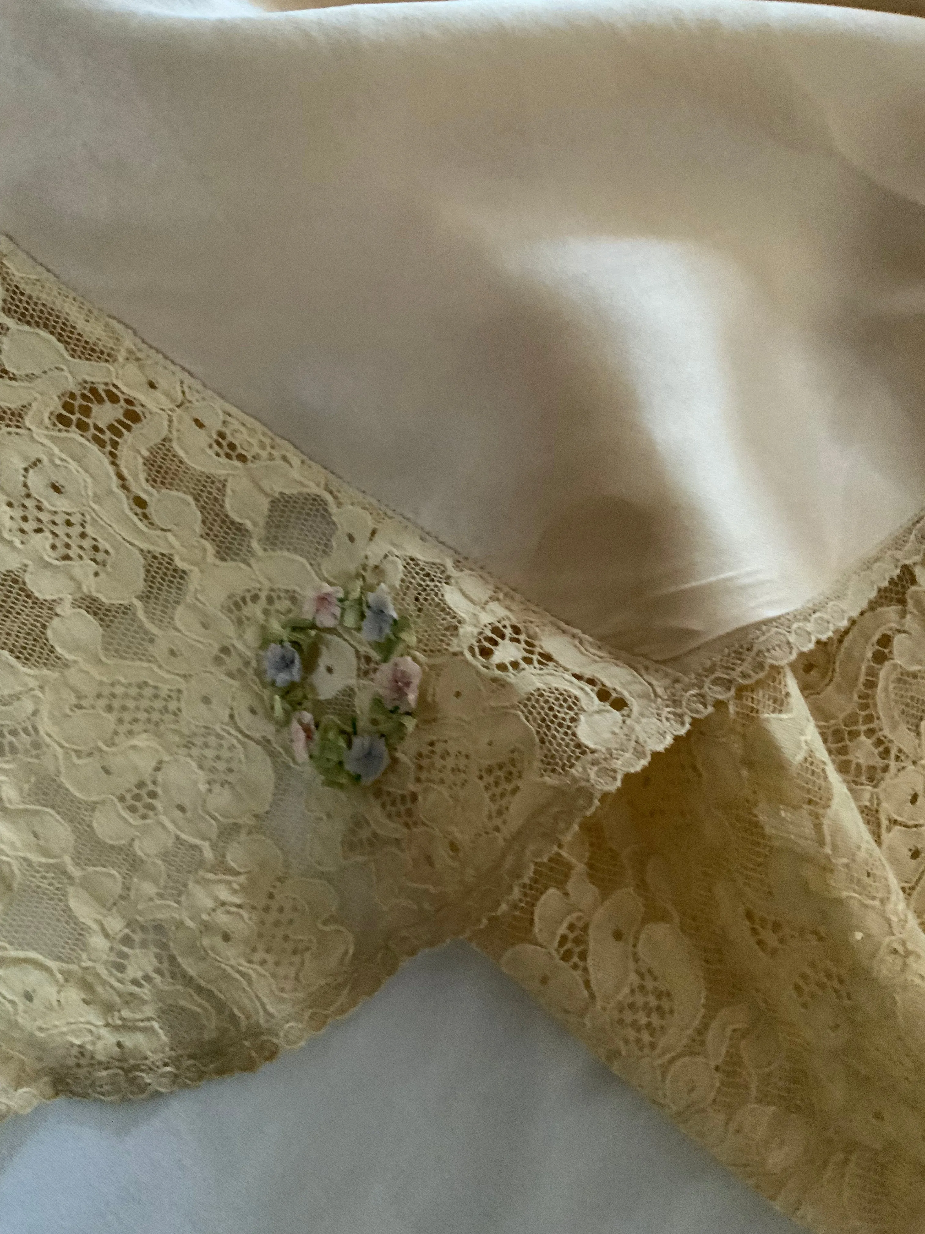 Lace Silk Bed Jacket - 30s
