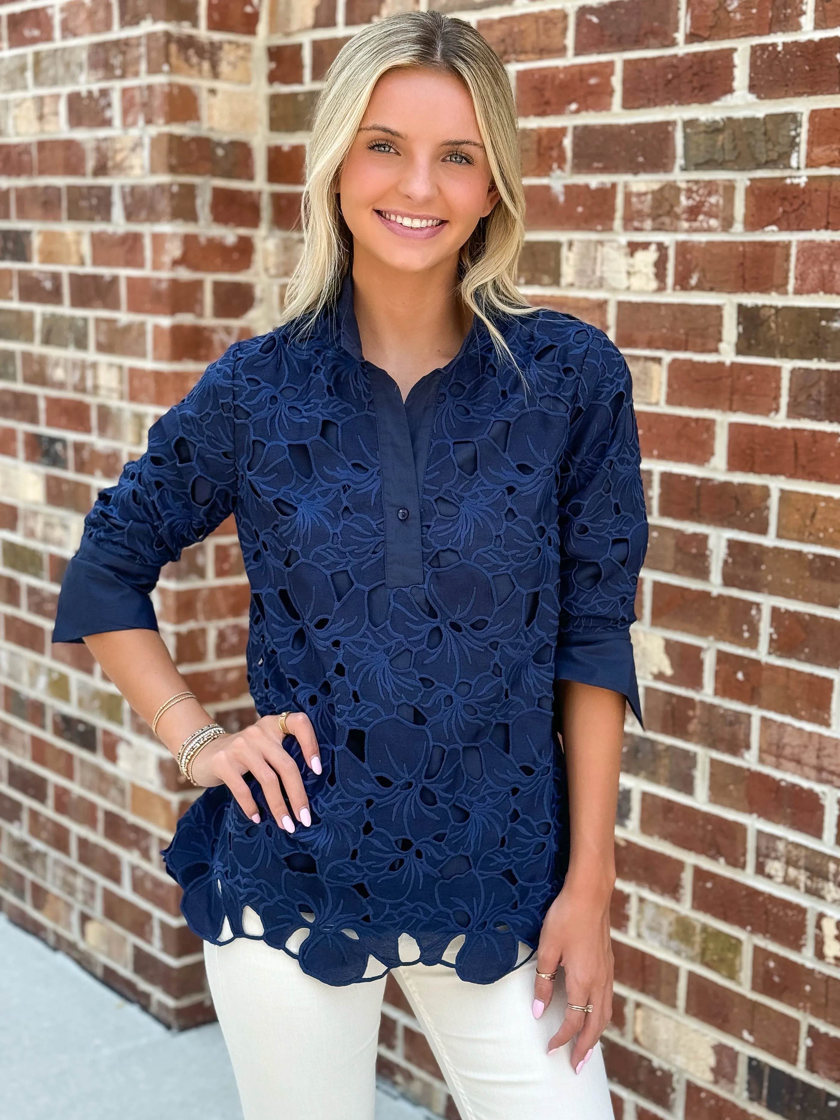 Lace Tunic (Navy)
