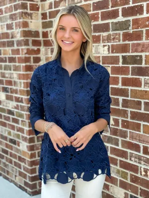 Lace Tunic (Navy)