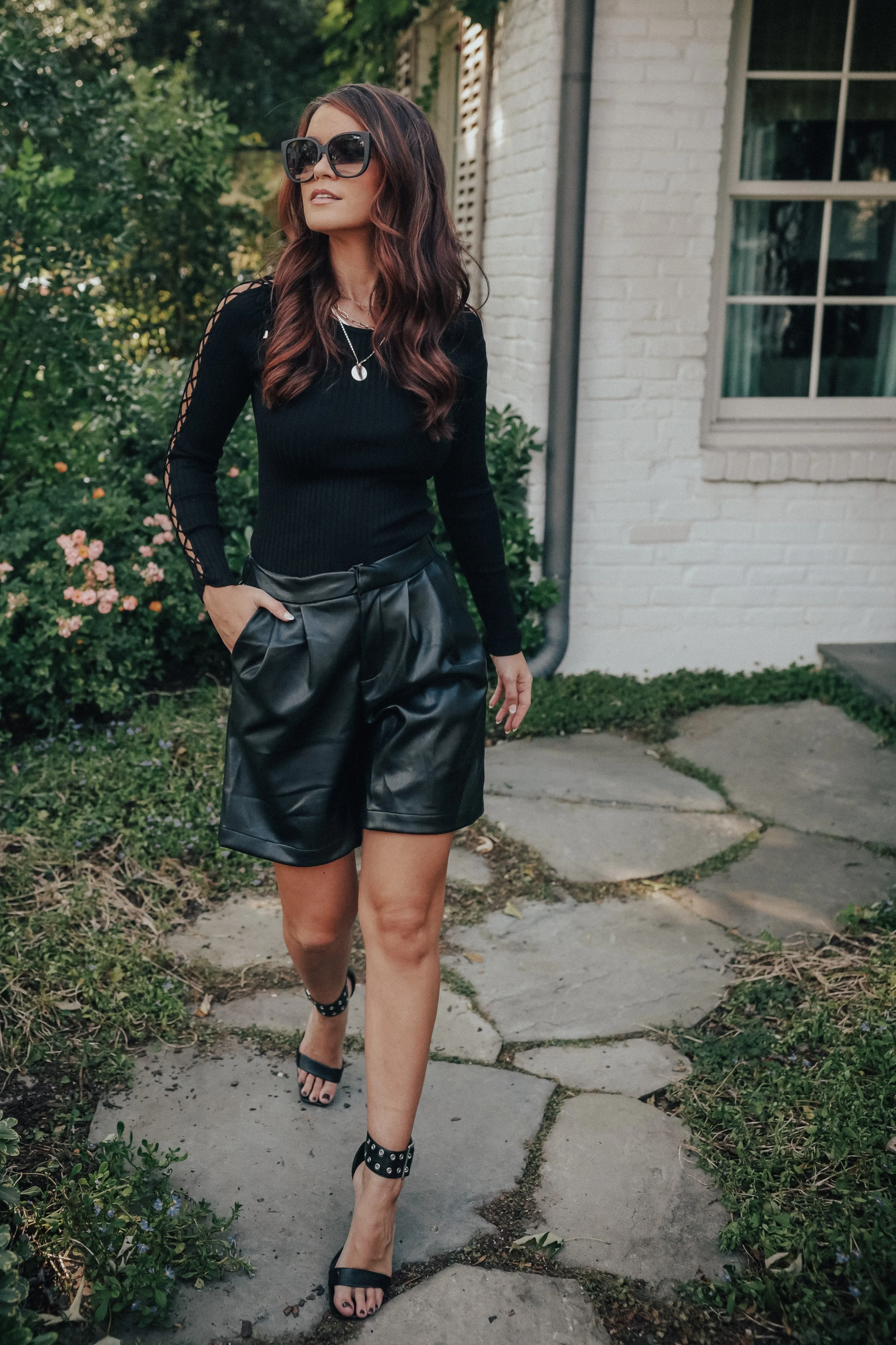 Lace Up Sleeve Top