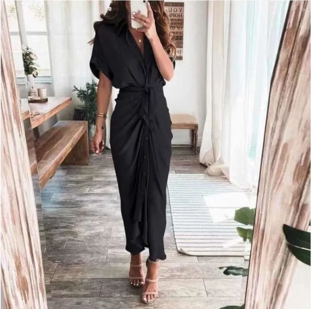 Ladies Office V Neck Party Dresses
