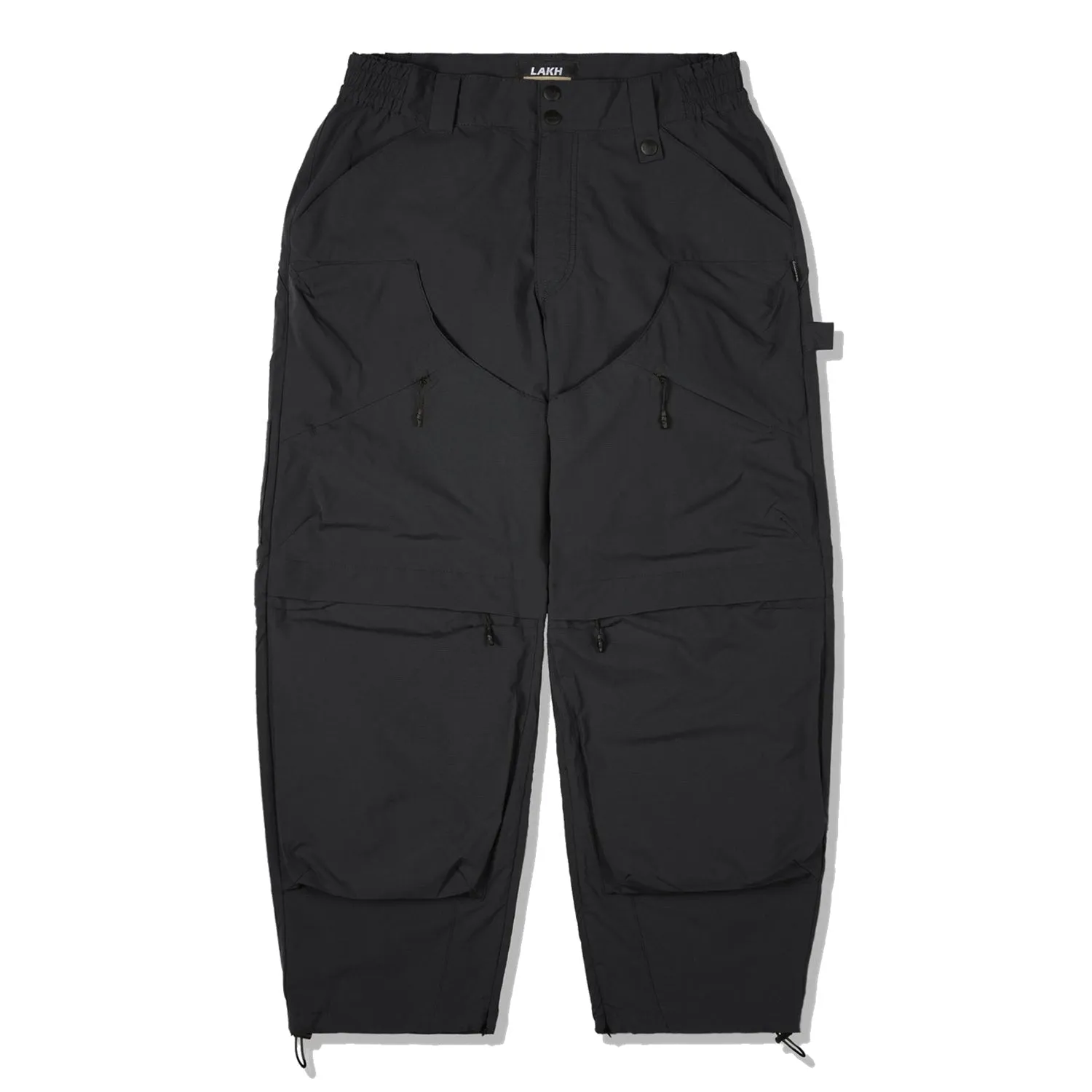 LAKH Patched Worker Pants Black