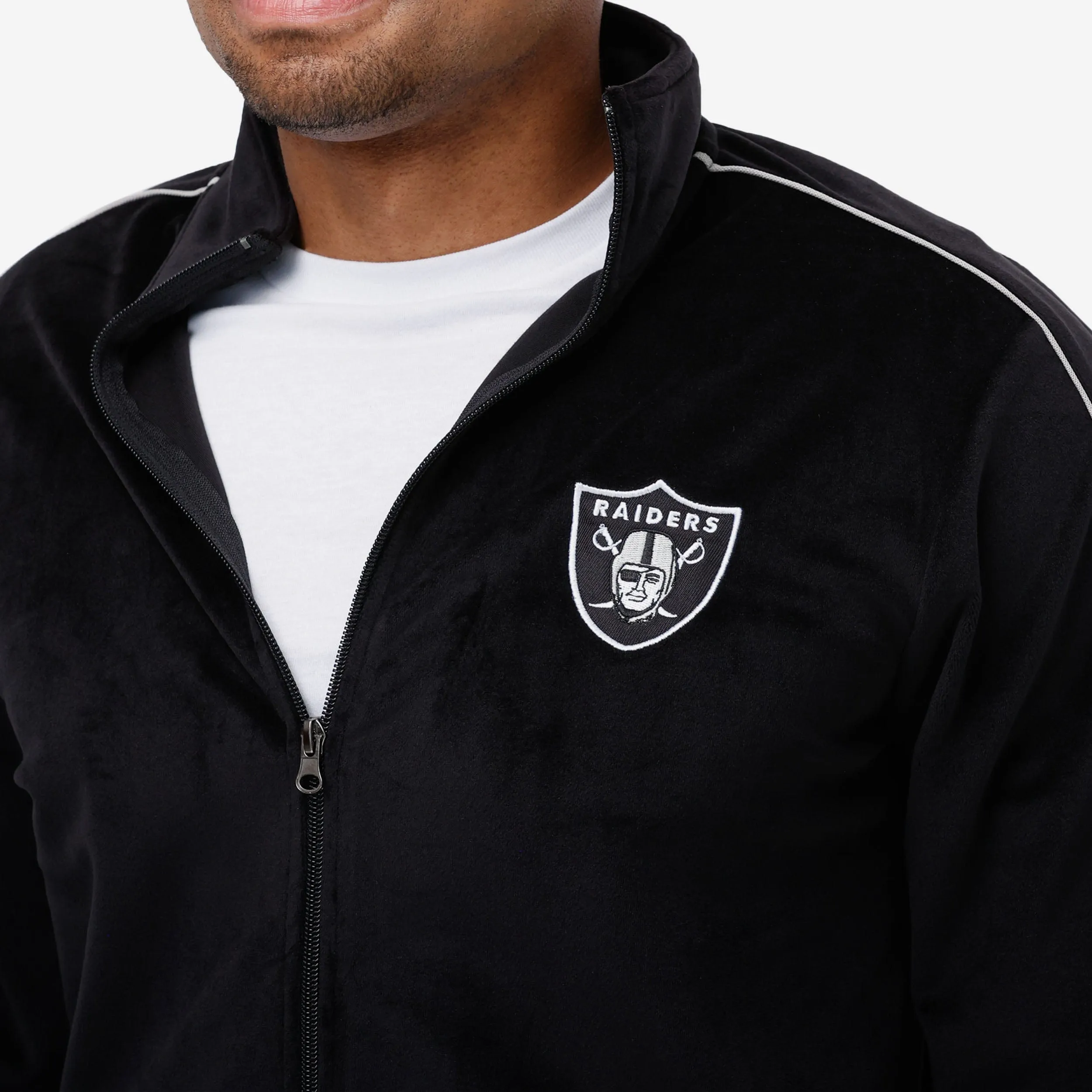 Las Vegas Raiders Velour Zip Up Top