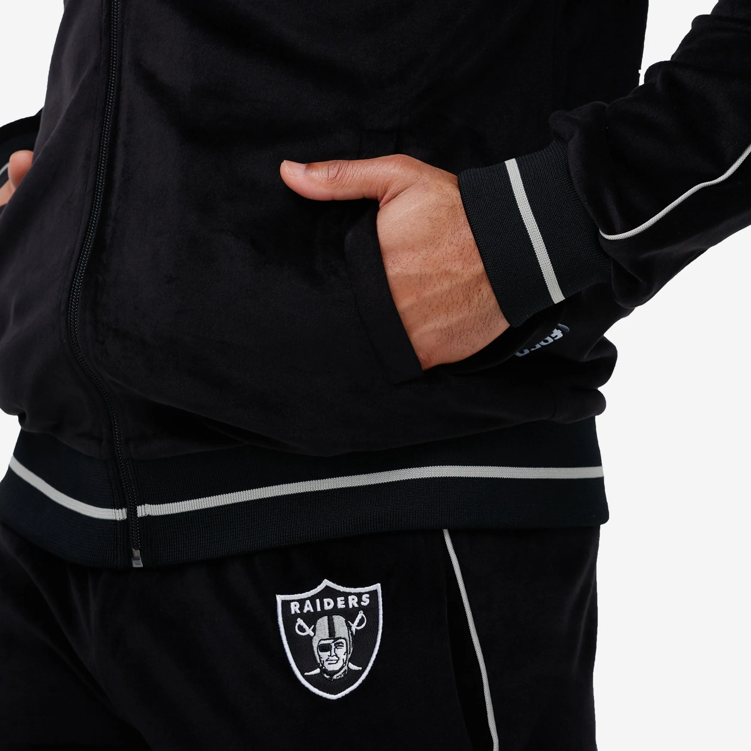 Las Vegas Raiders Velour Zip Up Top