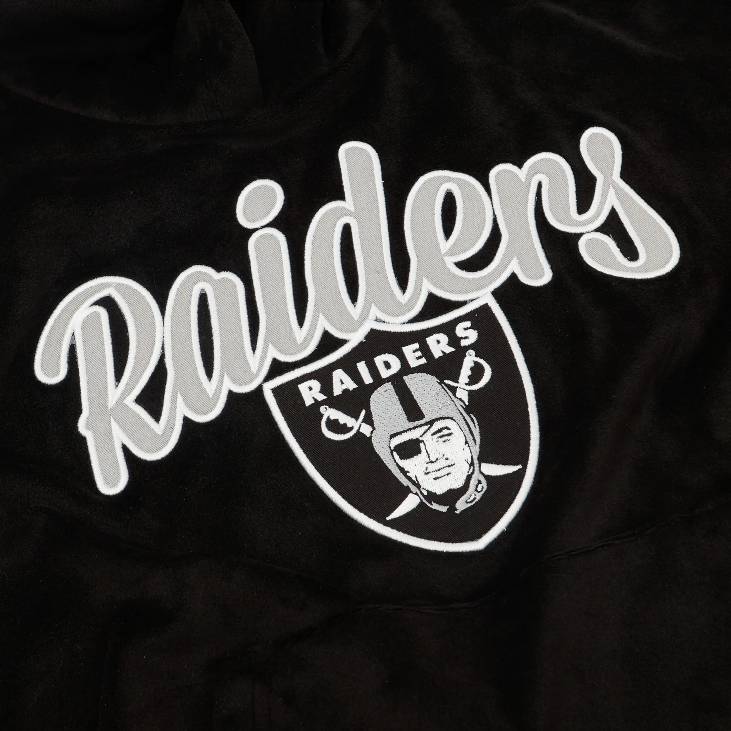 Las Vegas Raiders Womens Velour Hooded Sweatshirt