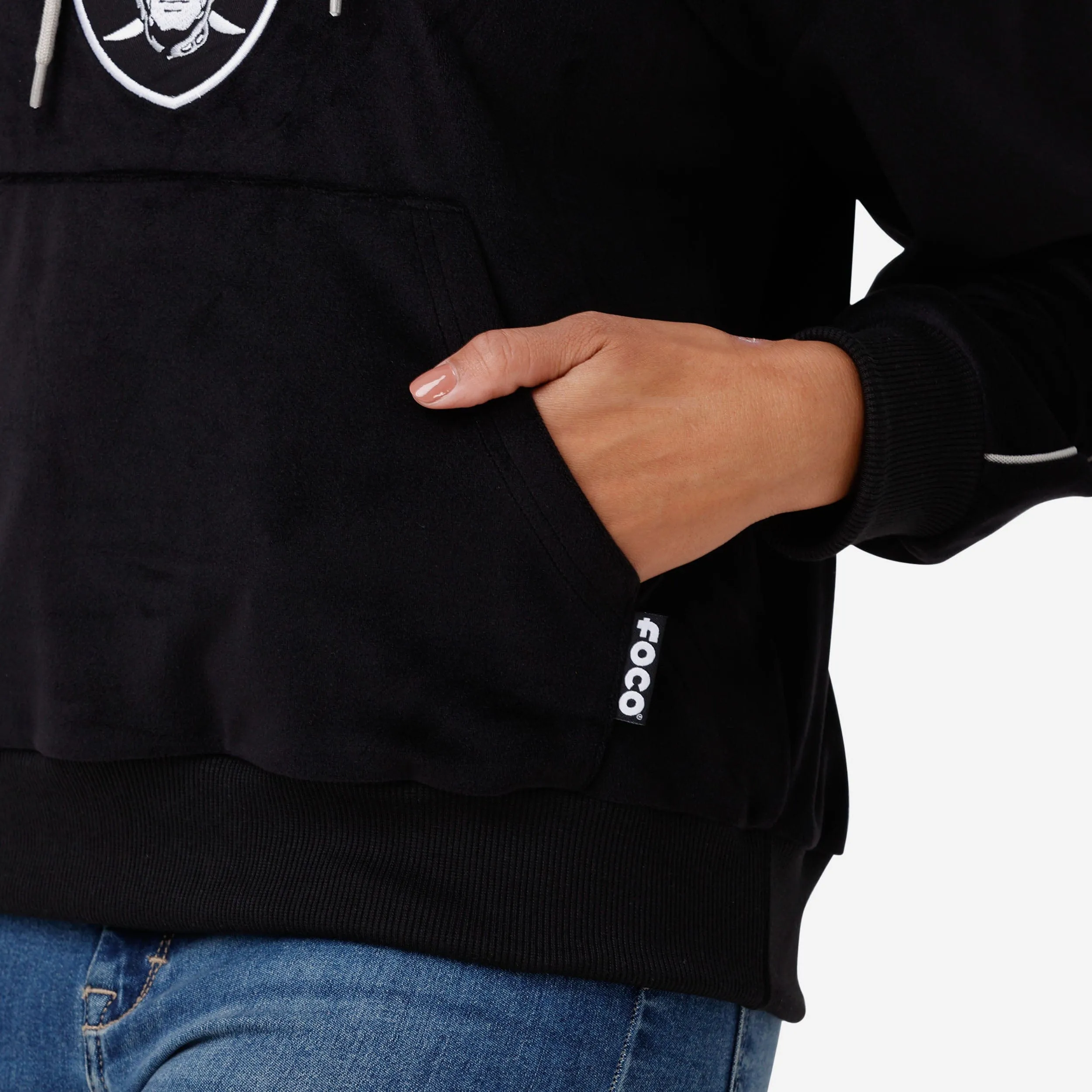 Las Vegas Raiders Womens Velour Hooded Sweatshirt