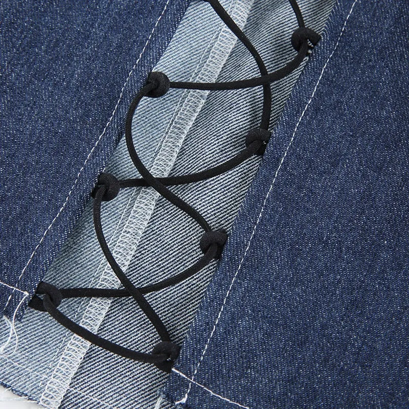 Lexi Patchwork Denim Top
