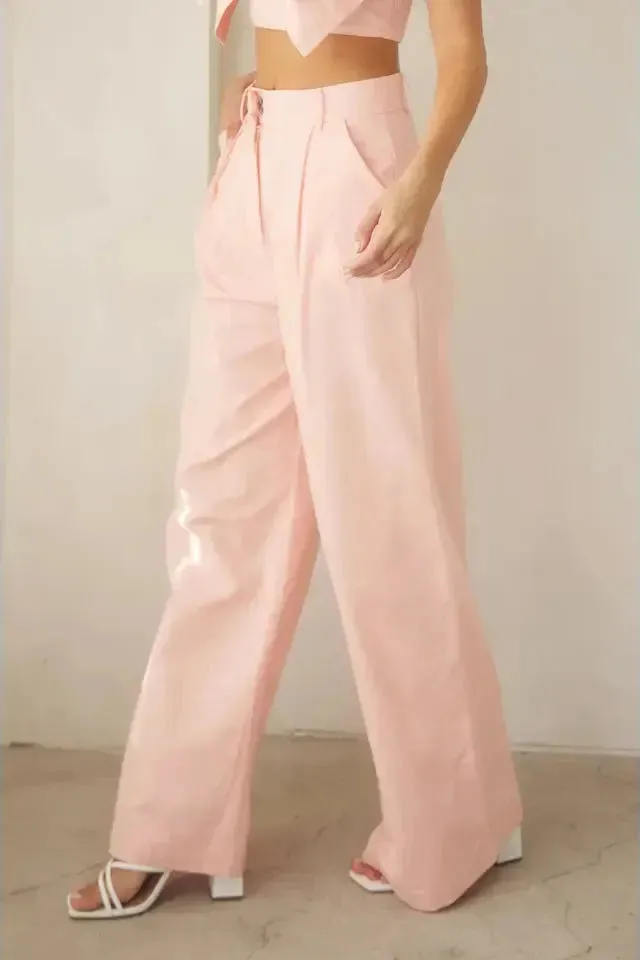 Lexi Pleated Linen Pants