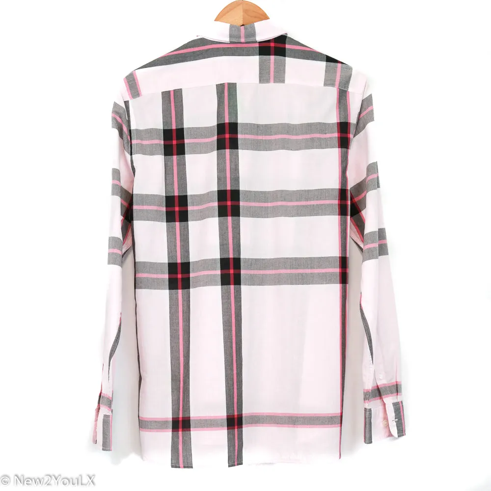 Light Pink Plaid Button Up (Burberry)