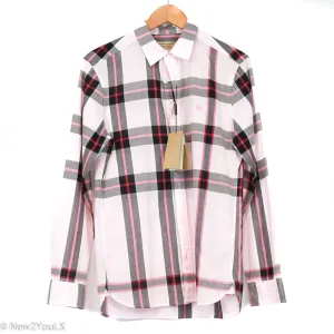 Light Pink Plaid Button Up (Burberry)
