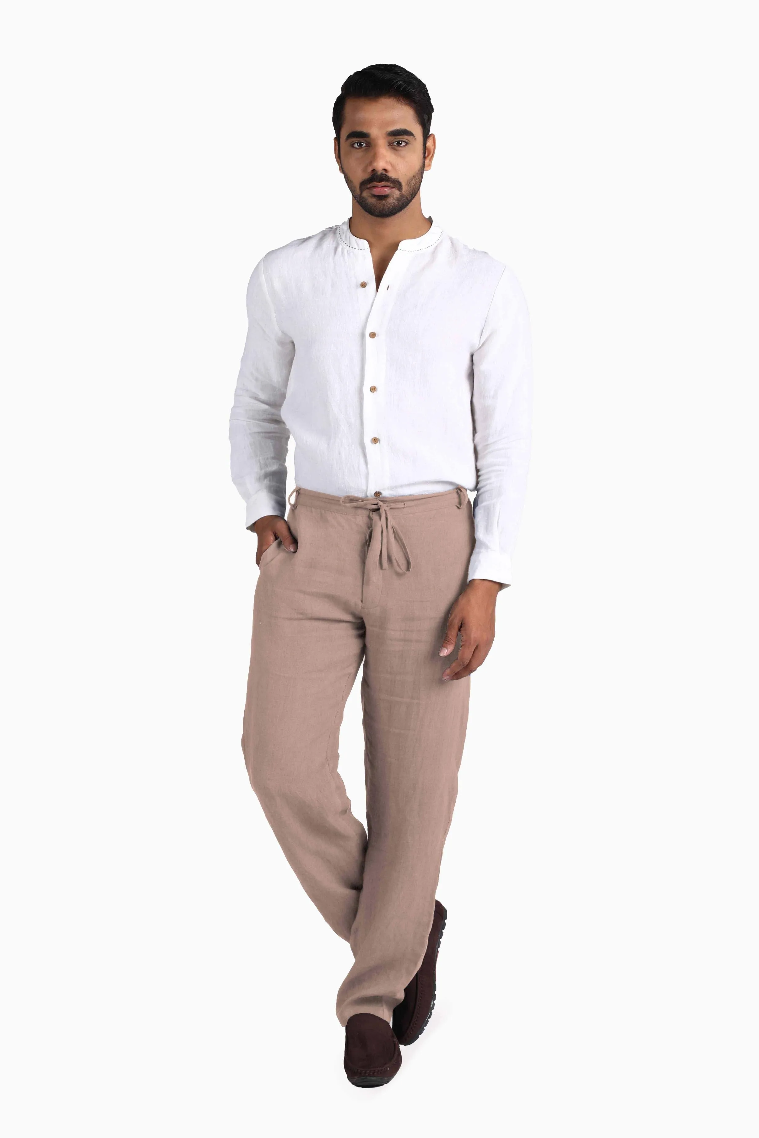 Linen Atlas Pant-Sage Green
