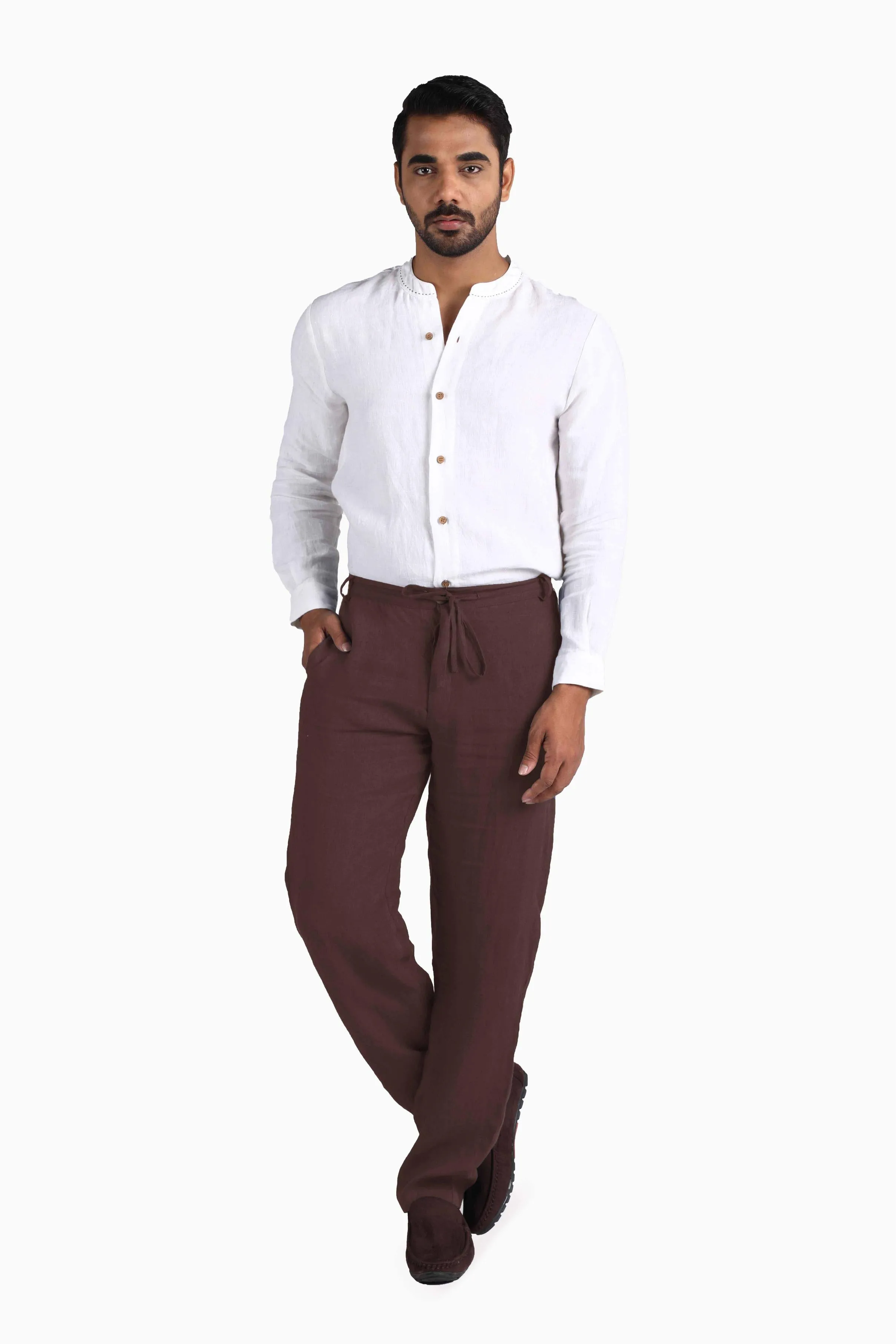 Linen Atlas Pant-Sage Green