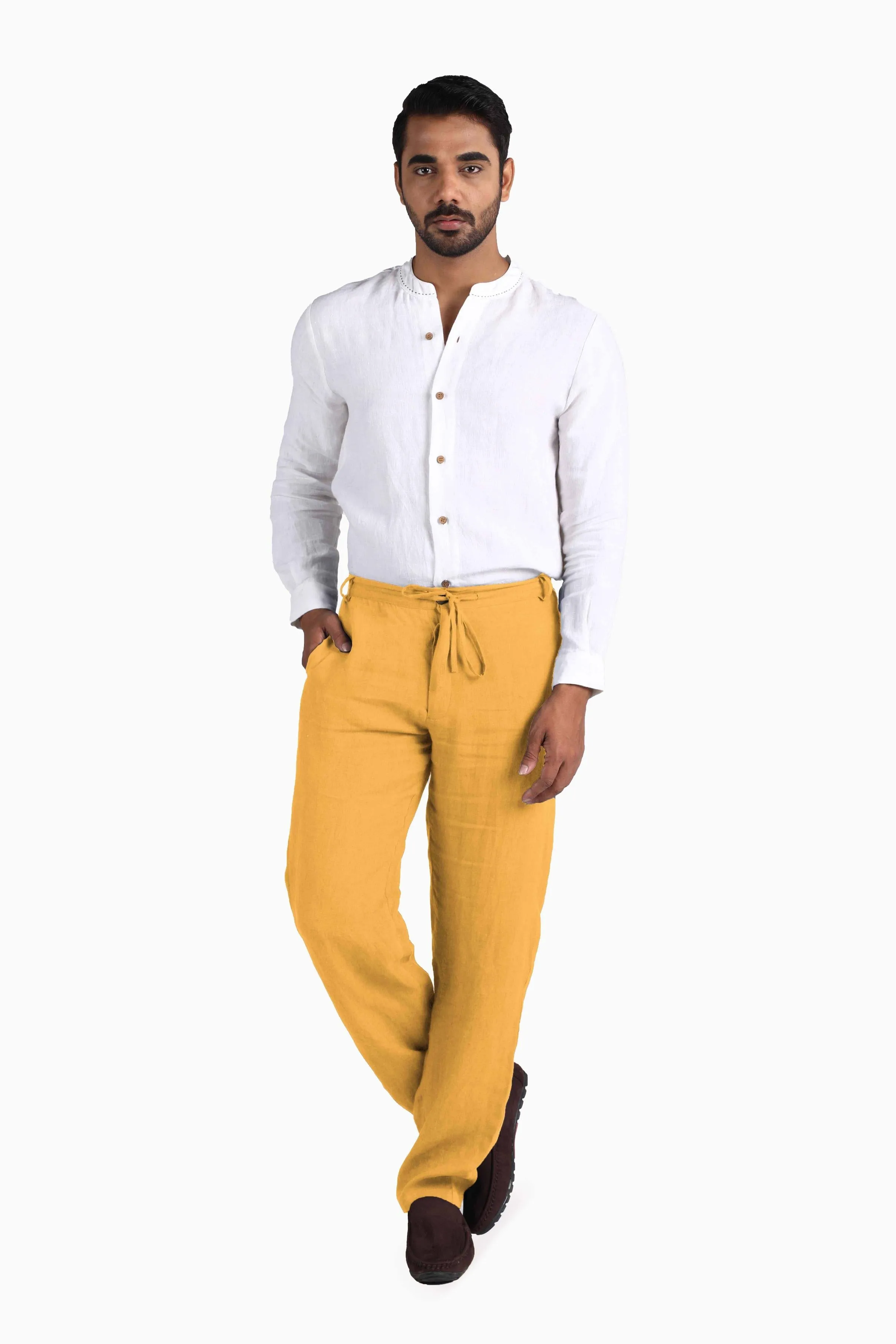 Linen Atlas Pant-Sage Green