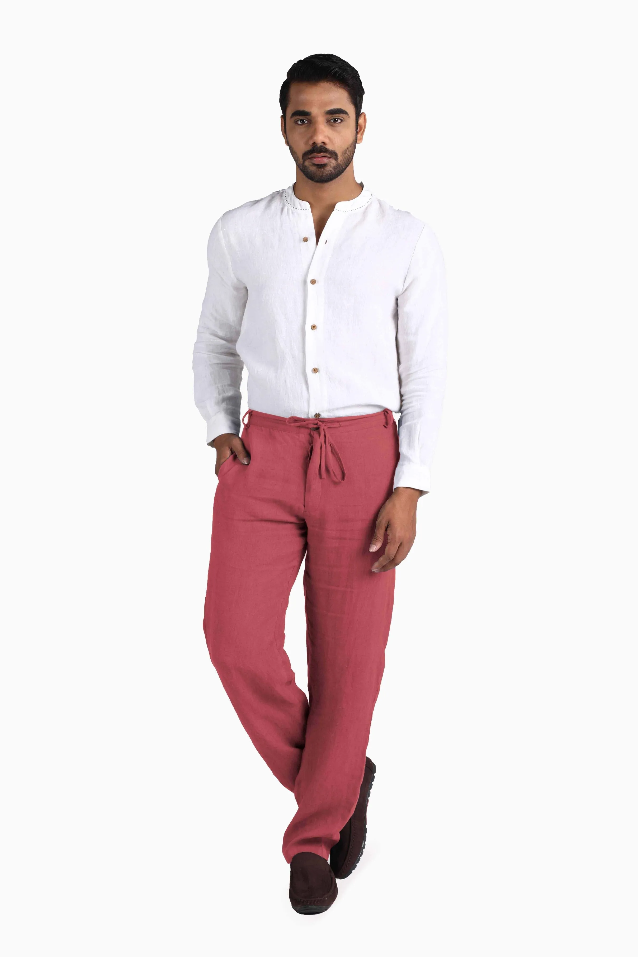 Linen Atlas Pant-Sage Green