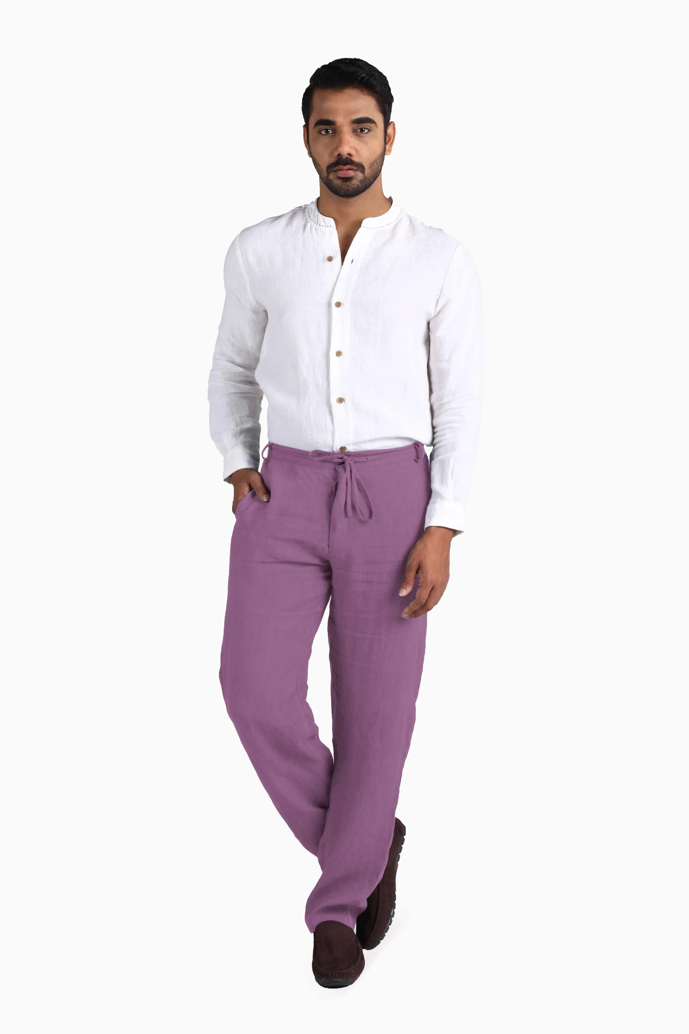 Linen Atlas Pant-Sage Green