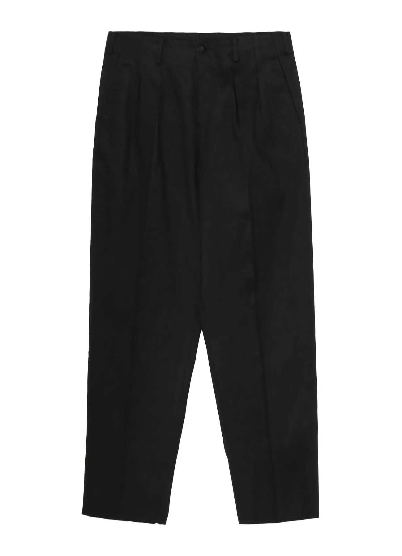 LINEN COTTON TWILL PANTS WITH 2-TUCKS