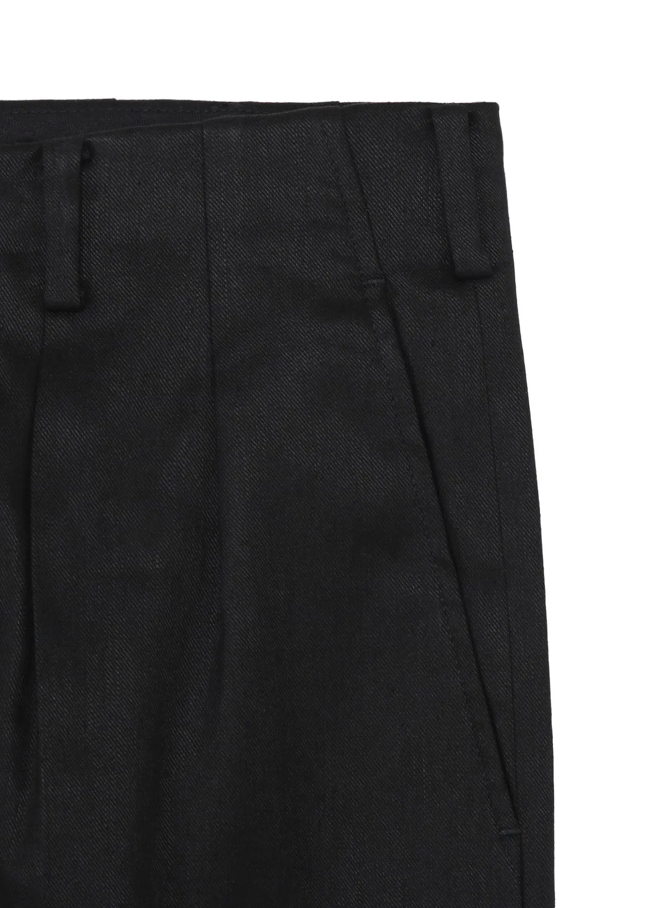 LINEN COTTON TWILL PANTS WITH 2-TUCKS