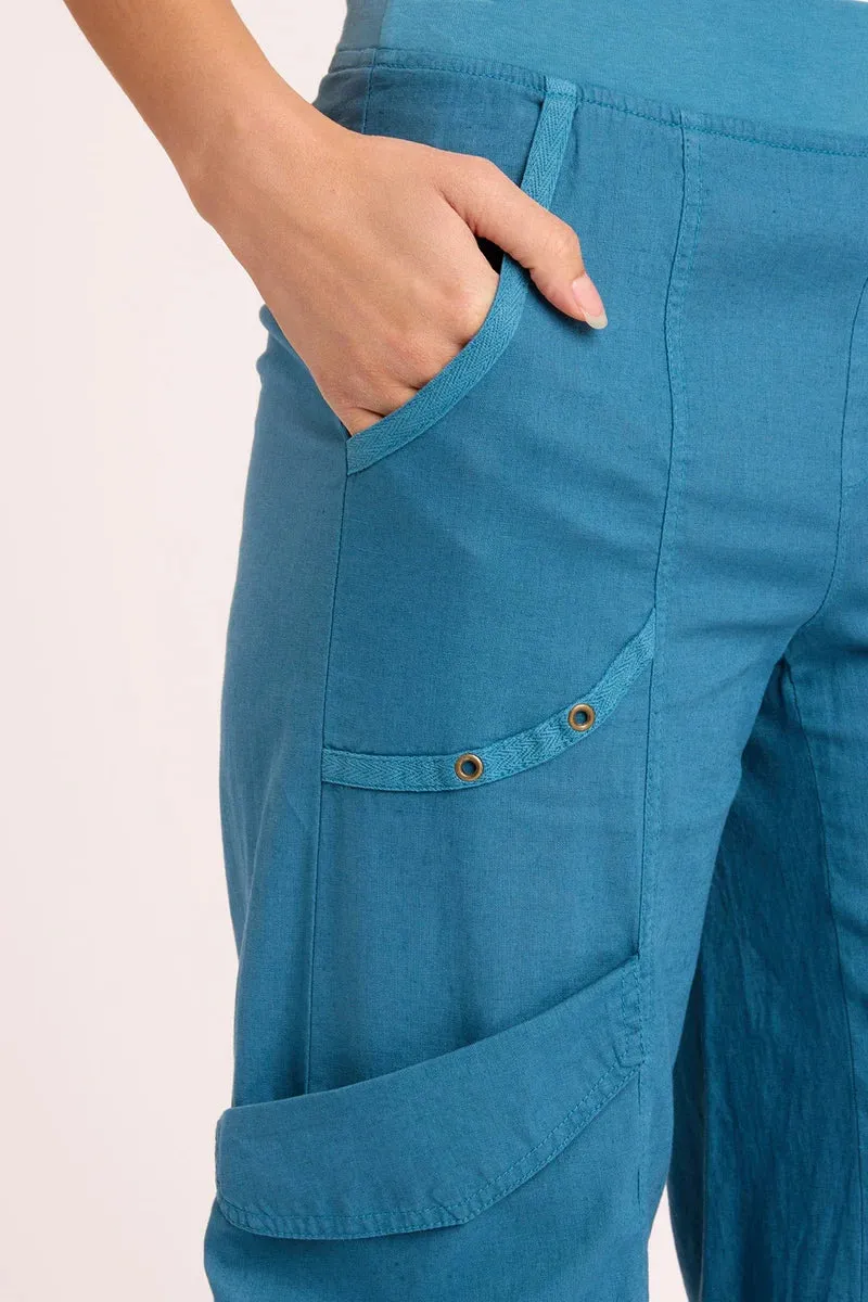 Linen Faulkner Crop - Safe Harbor