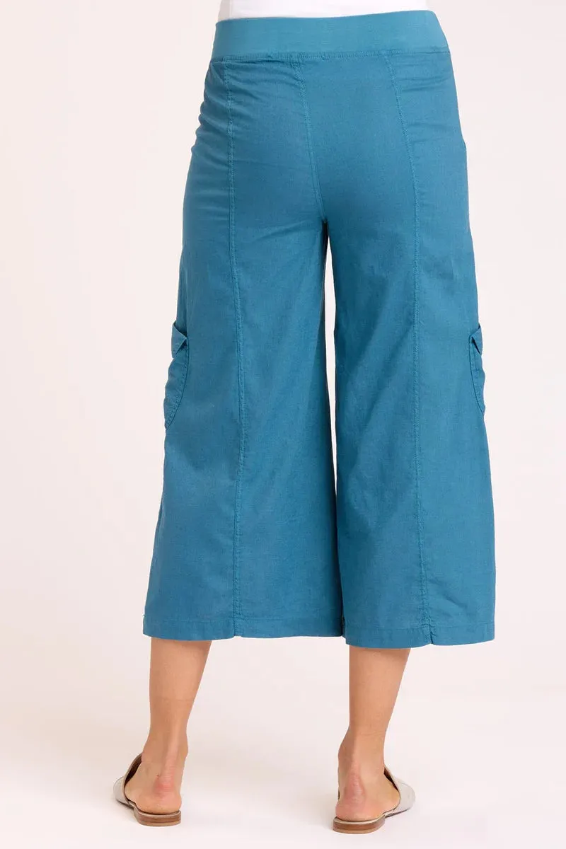 Linen Faulkner Crop - Safe Harbor