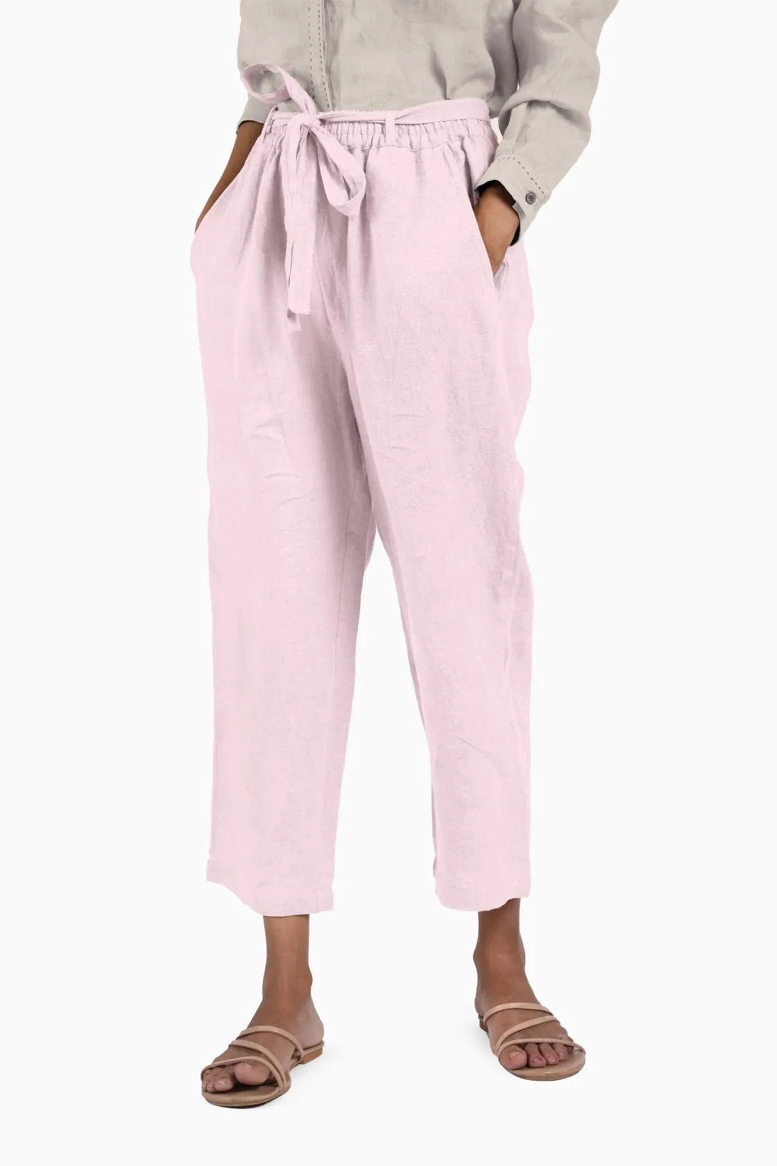 Linen Fleur Pant-Sunburnt Yellow
