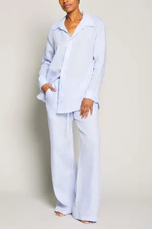 Linen Lounge Set - Light Blue