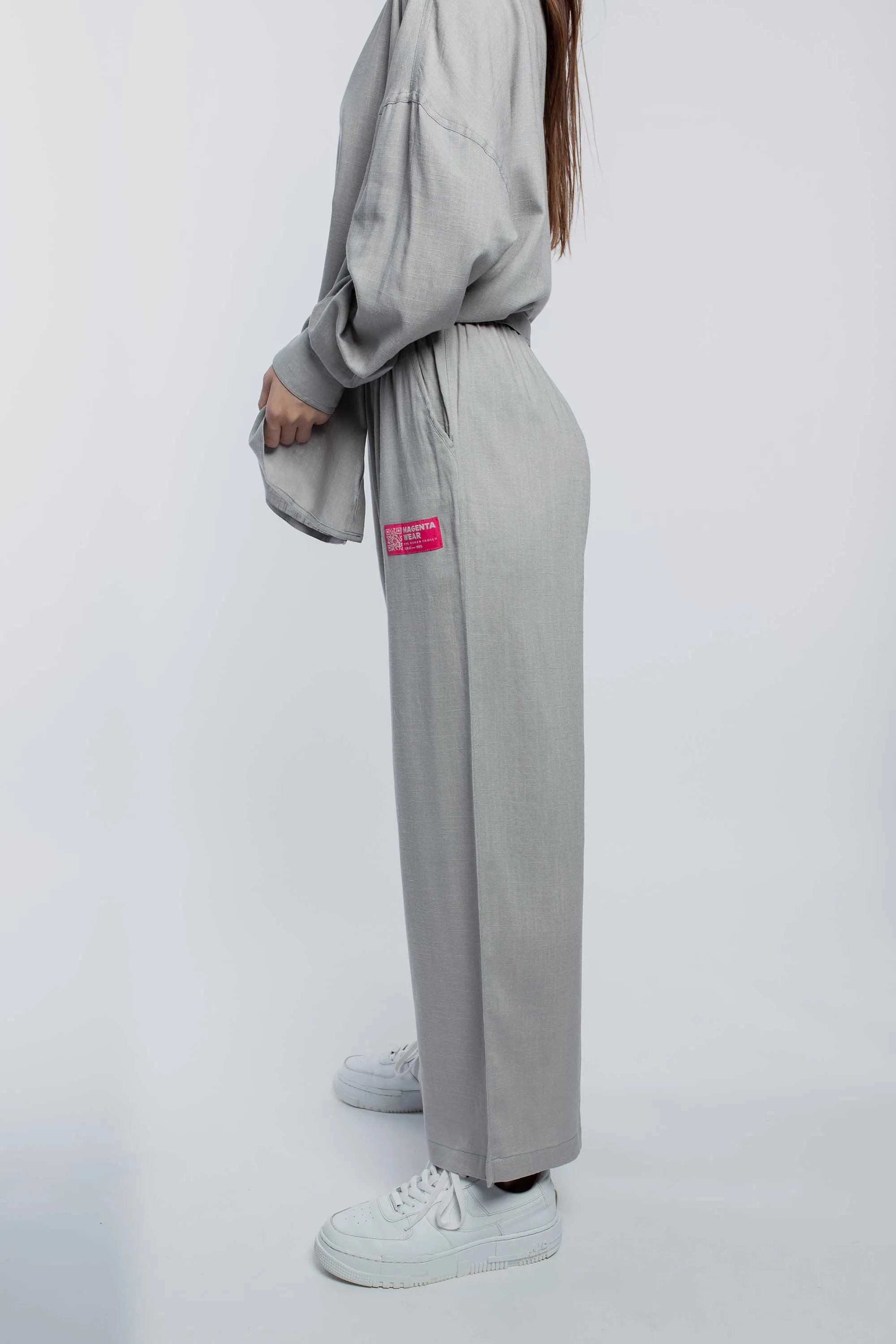 Linen Pants - Concrete Grey