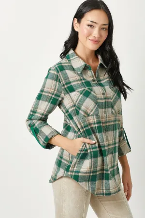 Log Fire Flannel