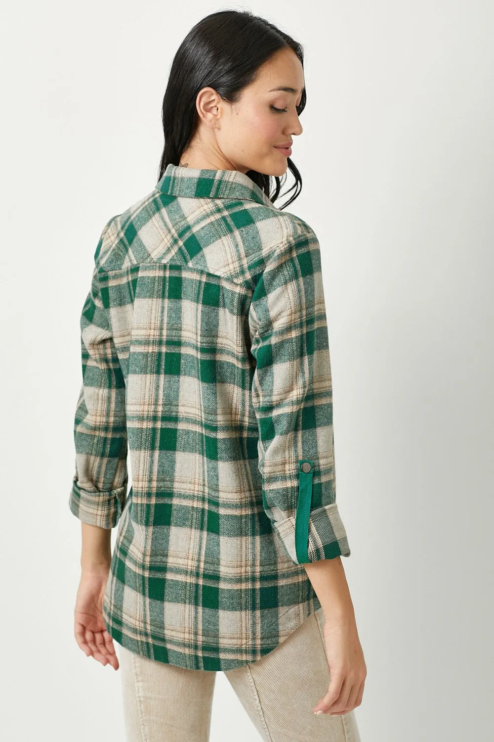 Log Fire Flannel