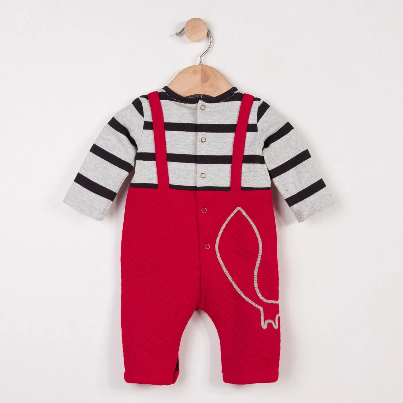 Long Jumpsuit in Warm Tubular Knit