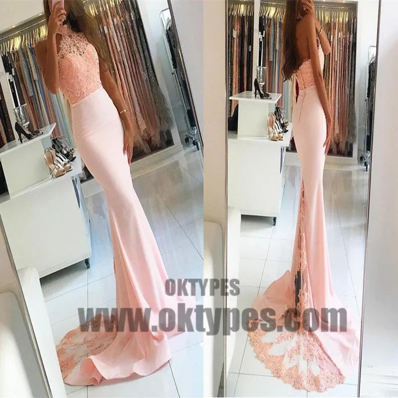 Long Mermaid Lace Prom Dresses, Zipper Prom Dresses, Beading Prom Dresses, Grecian Prom Dresses, TYP0241