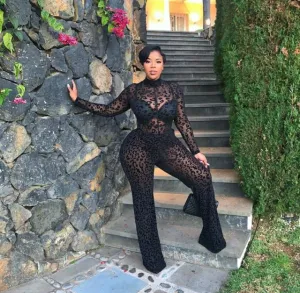 Long Sleeve Sexy Lace Jumpsuit