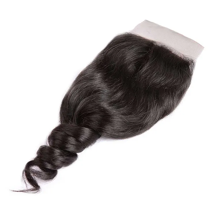 Loose Wave 4*4 Silk Base Closure Brazilian Hair CEXXY Hair
