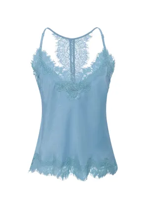 Lucy Crop Cami Baltic Blue