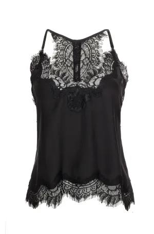 Lucy Crop Cami - Black