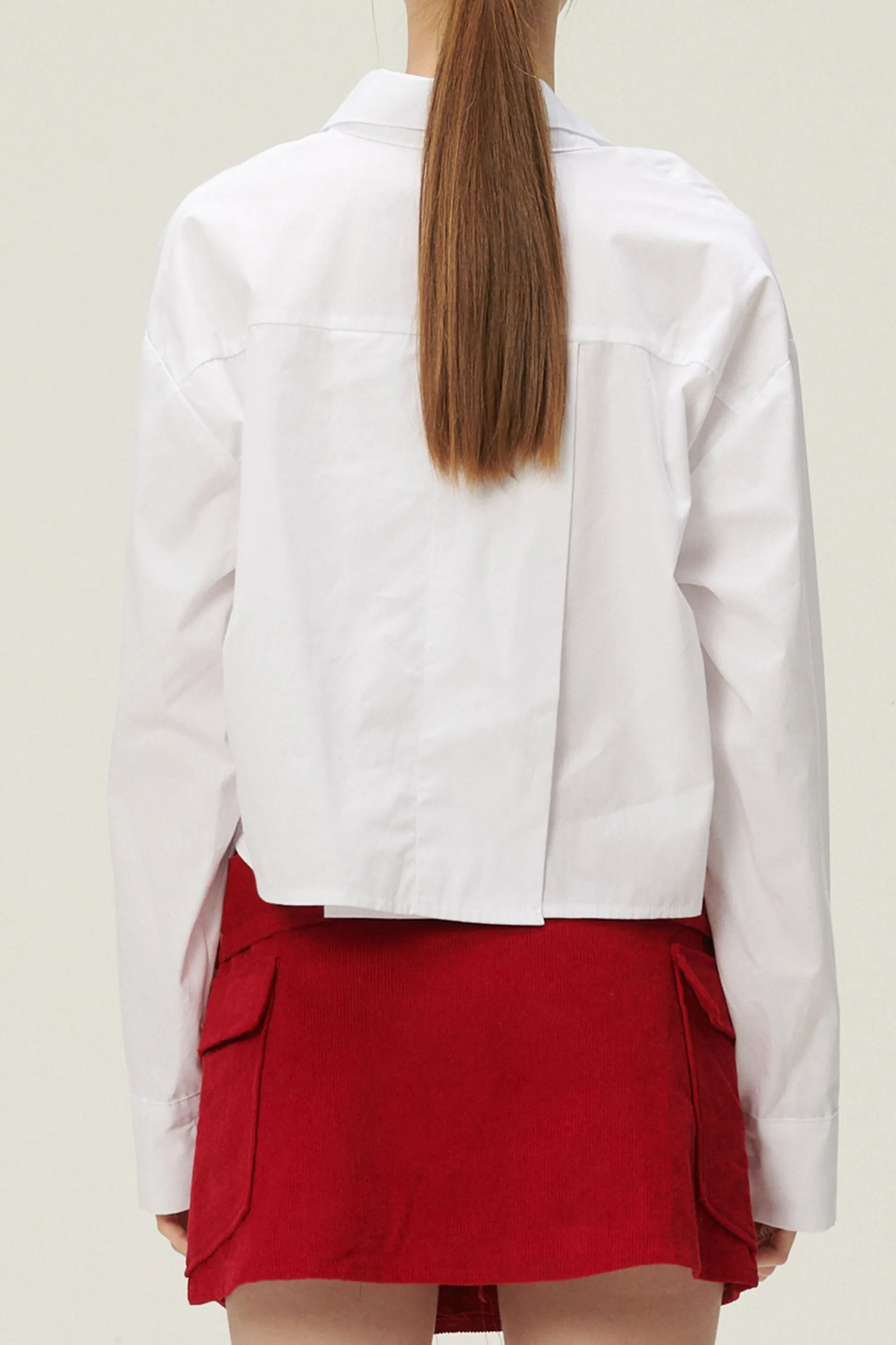 Lucy Open Back Crop Shirt