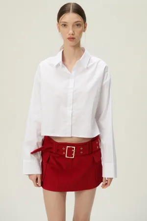 Lucy Open Back Crop Shirt