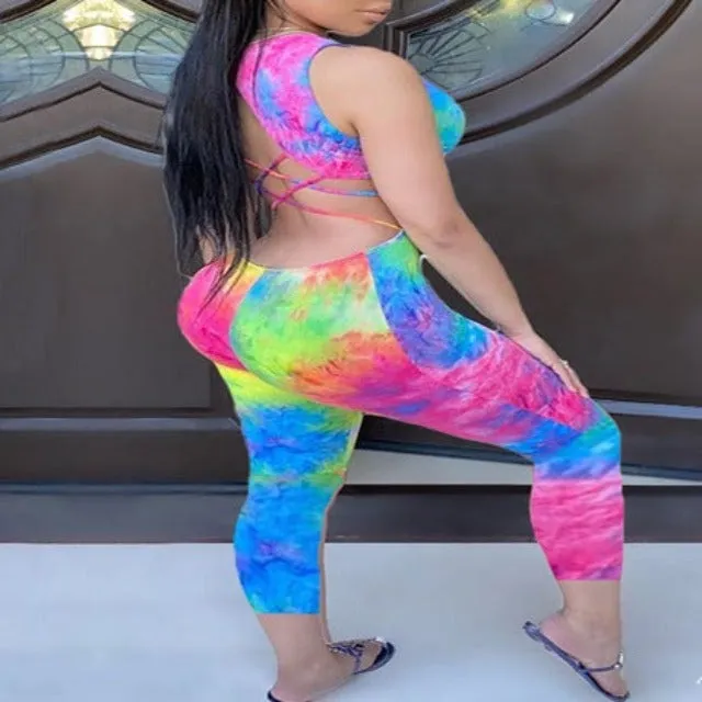 Luminous Tie Dye Jumpsuit