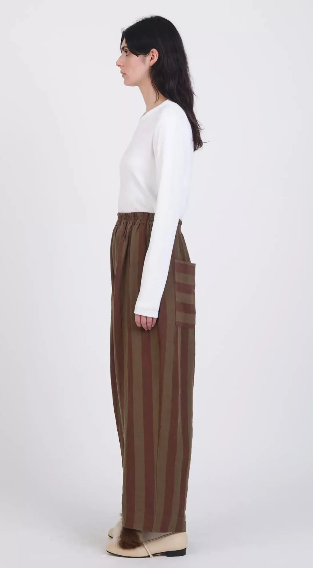 Luna Trouser, Forest/Chocolate