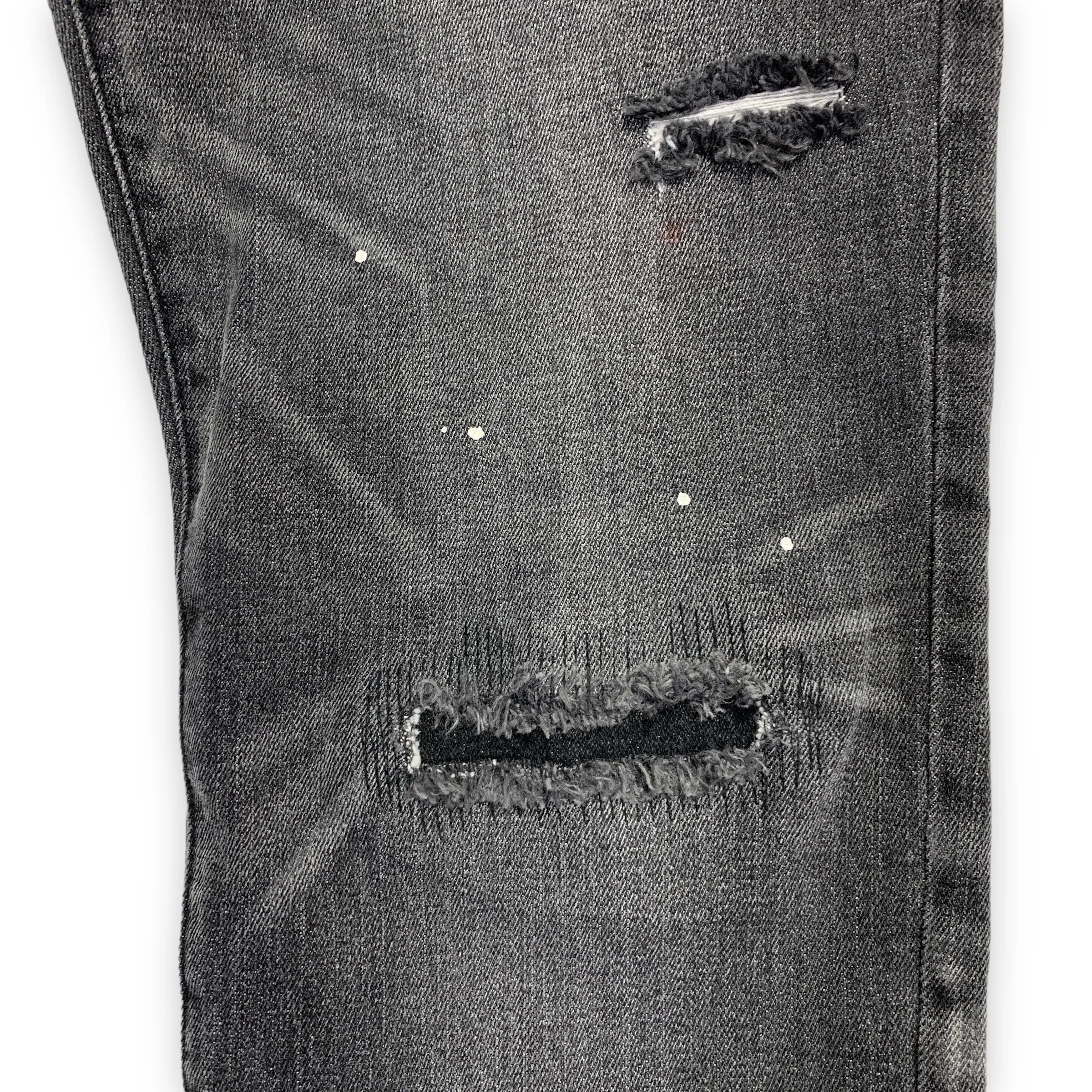 [M] Number Nine Distressed Denim Jeans Black