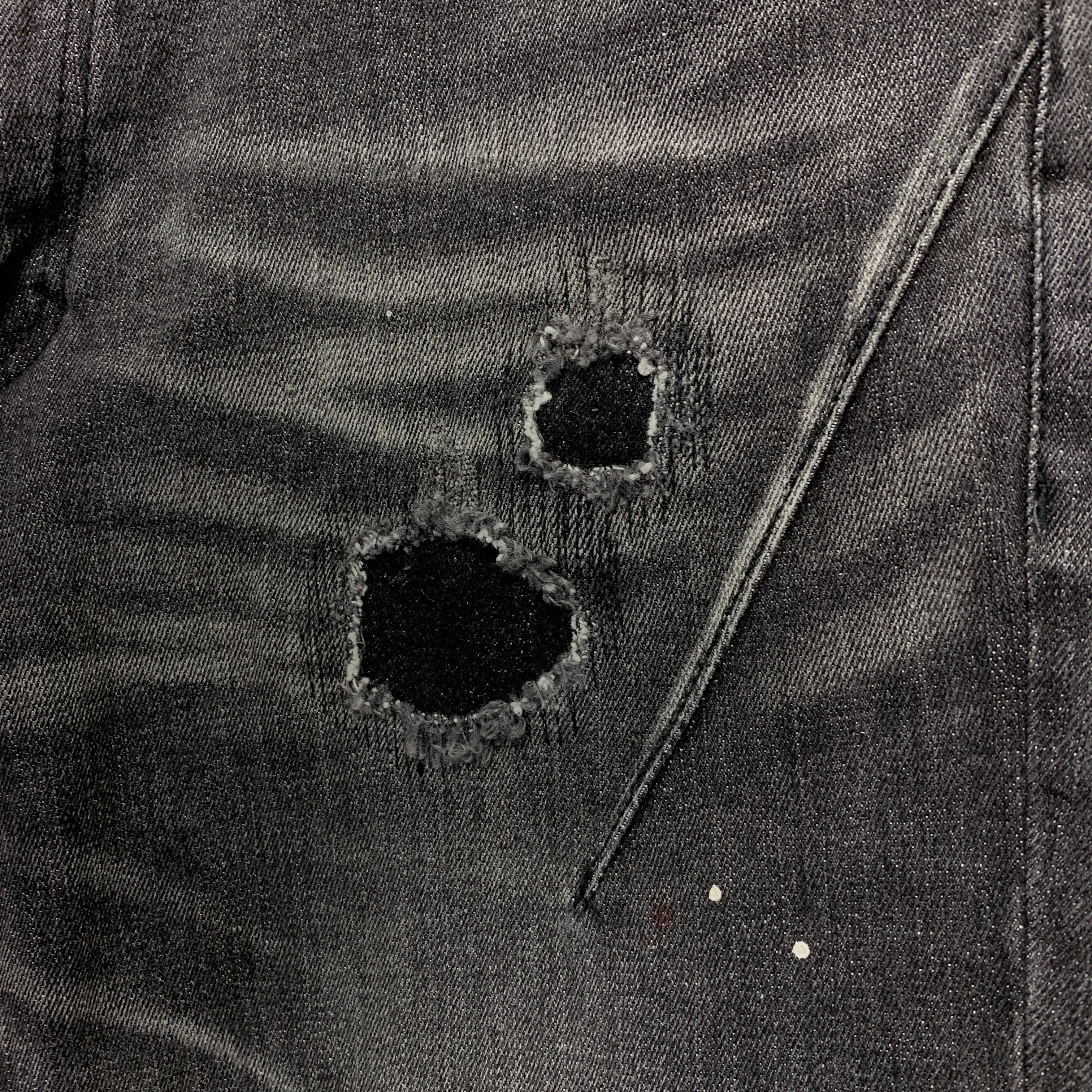 [M] Number Nine Distressed Denim Jeans Black