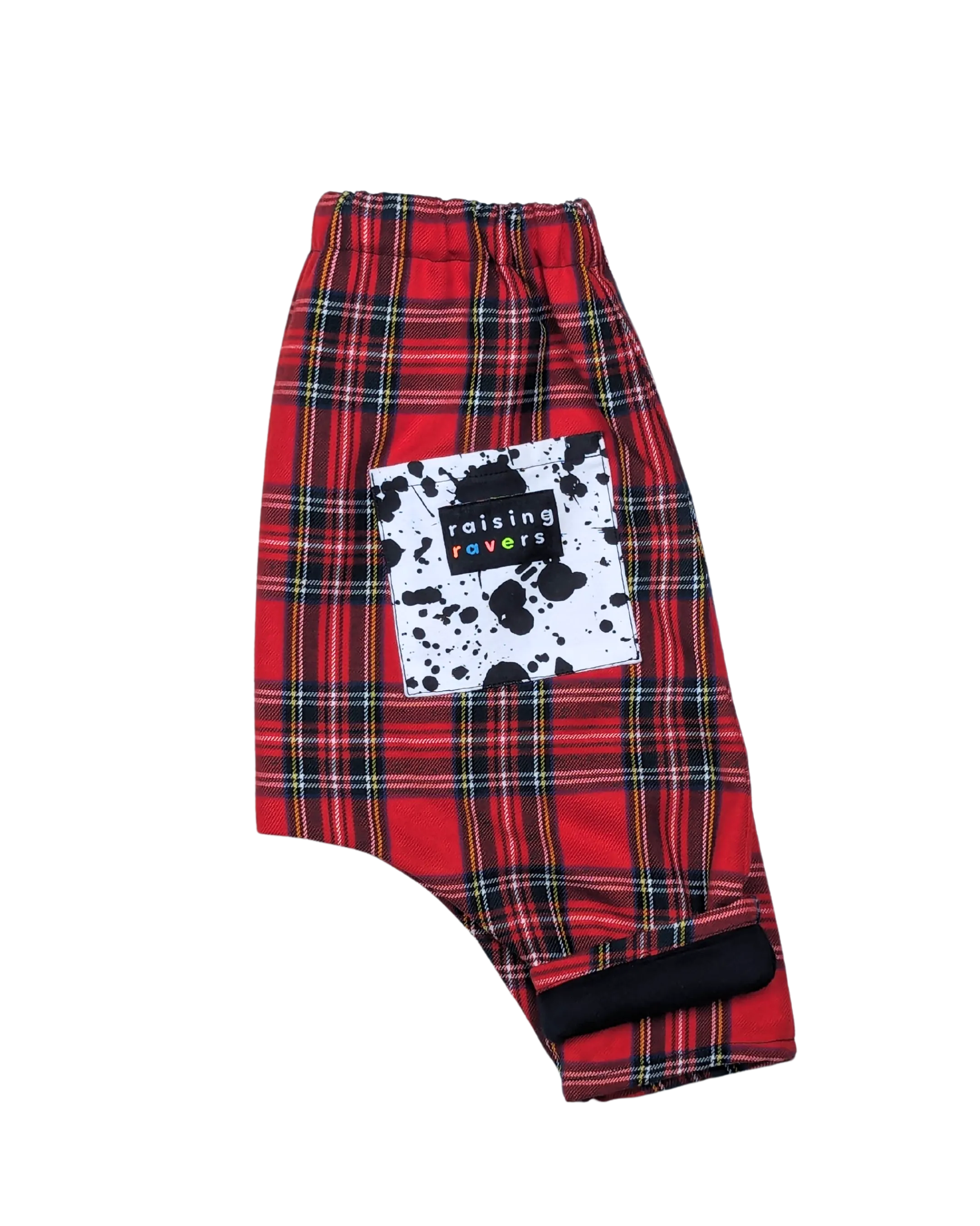 Made to Order - Nardwuar Rave Pant by Raising Ravers - Tartan Pattern, Ages 0-2 Years