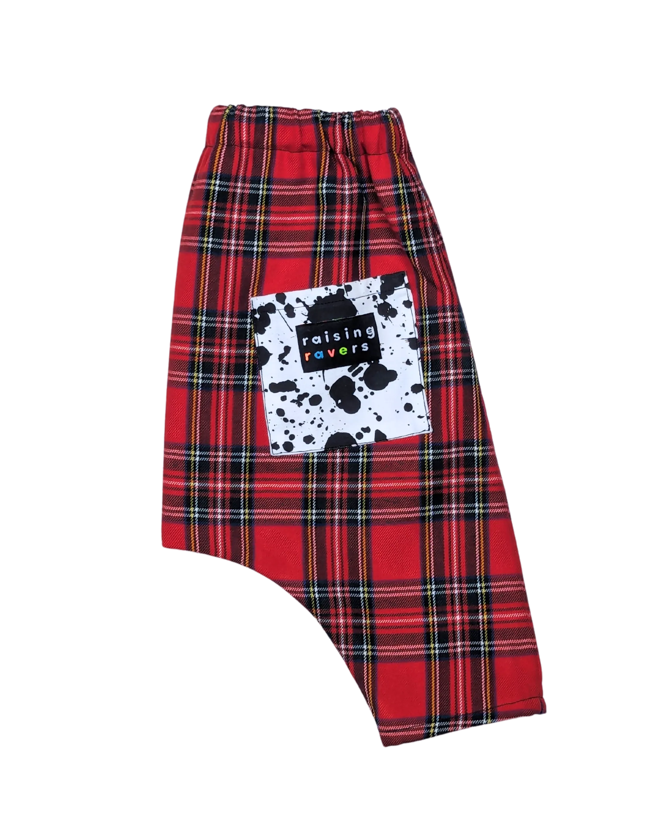 Made to Order - Nardwuar Rave Pant by Raising Ravers - Tartan Pattern, Ages 0-2 Years