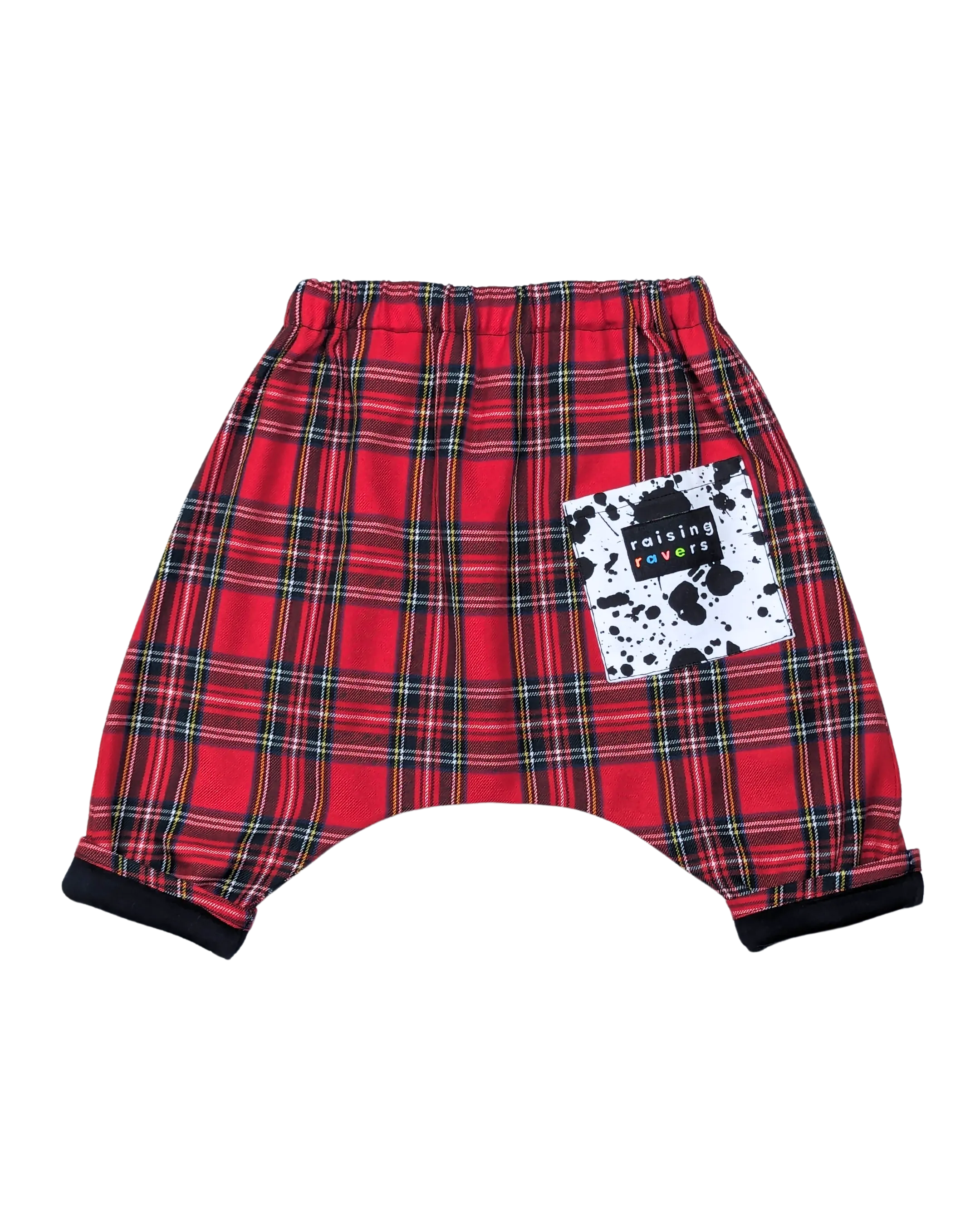 Made to Order - Nardwuar Rave Pant by Raising Ravers - Tartan Pattern, Ages 0-2 Years